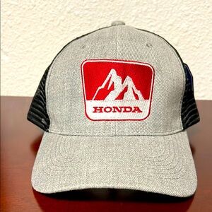 Honda Gray and Black Trucker Hat